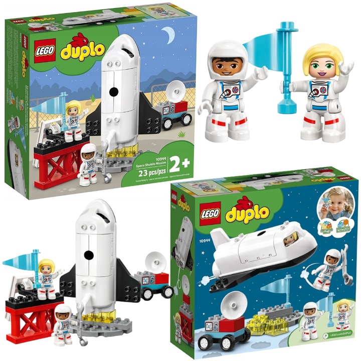 KLOCKI LEGO DUPLO LOT PROMEM RAKIETĄ W KOSMOS PREZENT DLA 2,3,4,5 LATKA