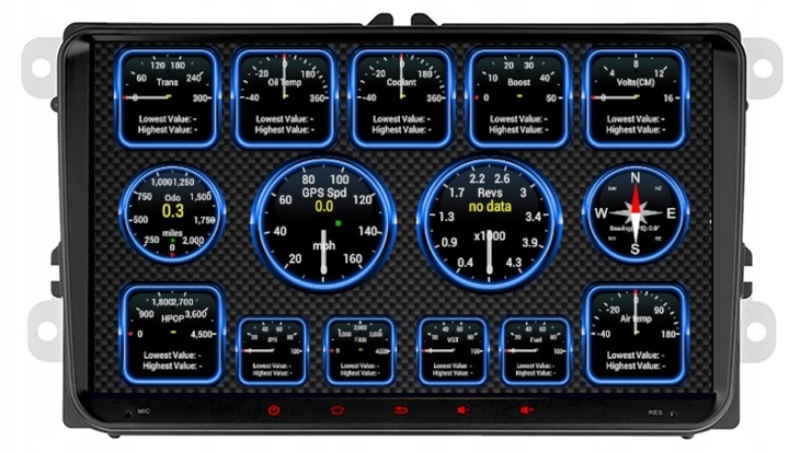 RADIO NAWIGACJA GPS ANDROID VW GOLF V VI 2003-2012 USB WIFI CARPLAY 2/64GB