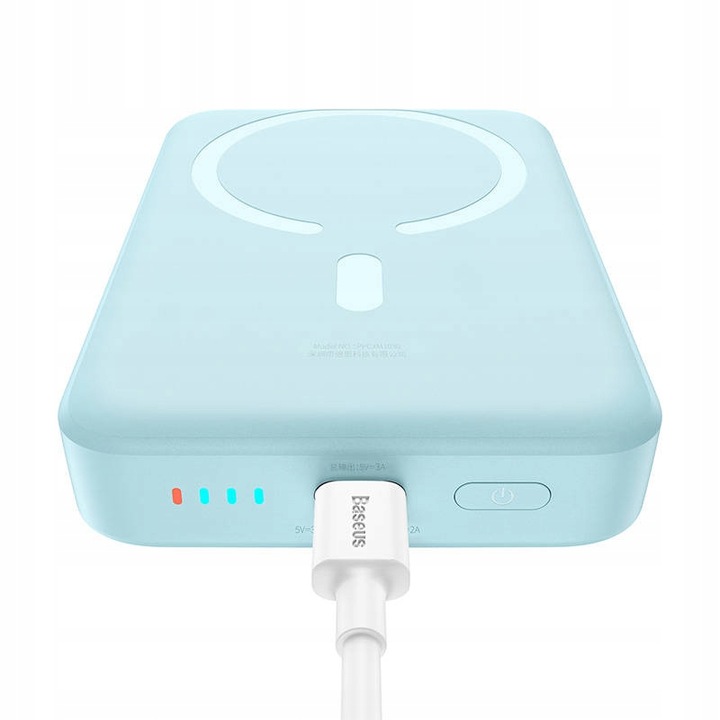 BASEUS MAGNETYCZNY POWERBANK MAGSAFE 10000MAH ŁADOWANIE INDUKCYJNE QC 30W