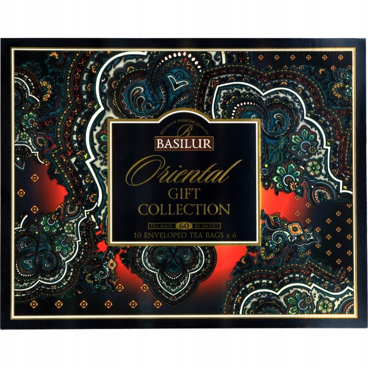 Basilur ORIENTAL GIFT zestaw herbat 6 SMAKÓW 60 torebek W HERBACIARCE