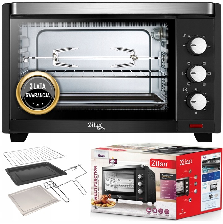 PIEKARNIK ELEKTRYCZNY 35L TERMOOBIEG+ROŻEN+GRILL