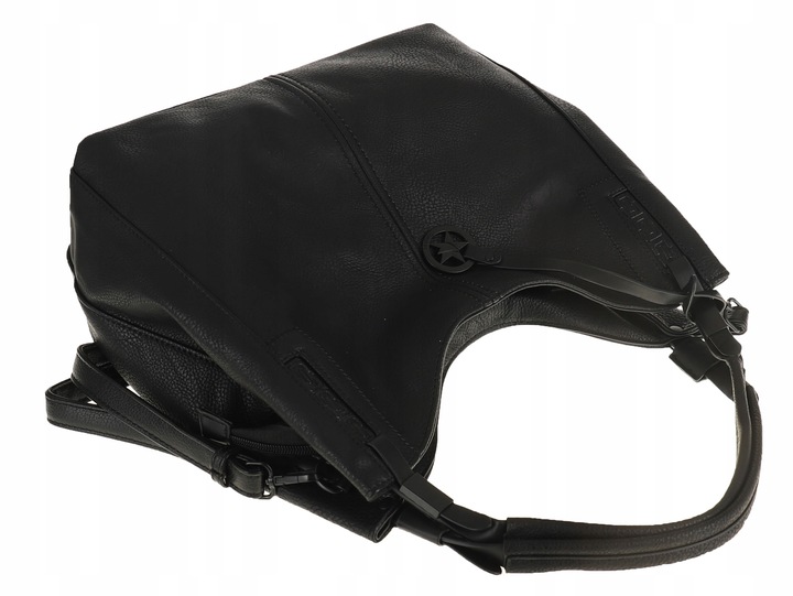 Tommasini Torebka Damska Listonoszka Duża Torba Shopper Worek 2692 Czarna