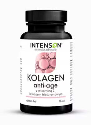 Kolagen + Hialuron + Witamina C suplement diety 90 tabletek Intenson
