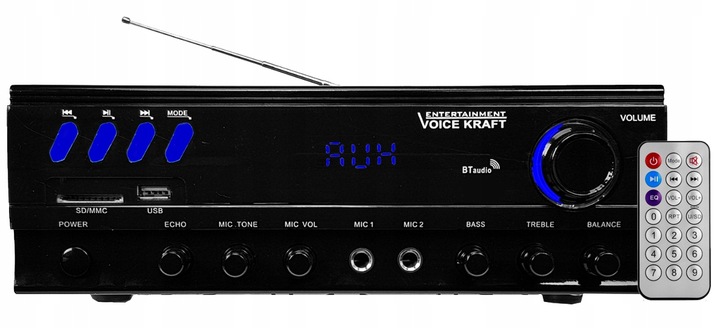 ZESTAW NAGŁOŚNIENIA 600W KOLUMNY GŁOŚNIKOWE + 2 MIKROFONY KARAOKE BLUETOOTH