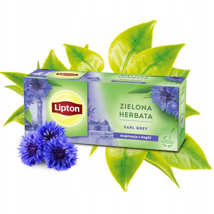 Zestaw Lipton Herbata zielona ekspresowa mix smaków 5x20 torebek + GRATIS