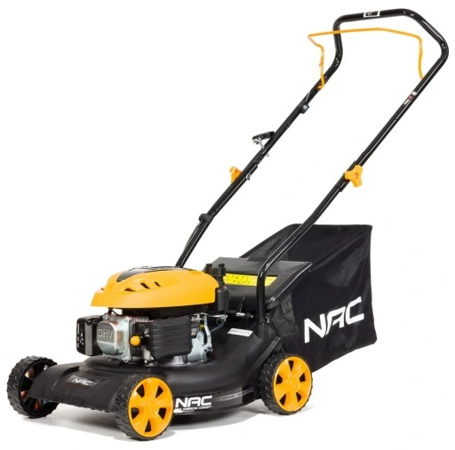 Kosiarka SPALINOWA NAC 41 cm 1,3 kW BEZ NAPĘDU Kosz 40 litrów LEKKA 2w1