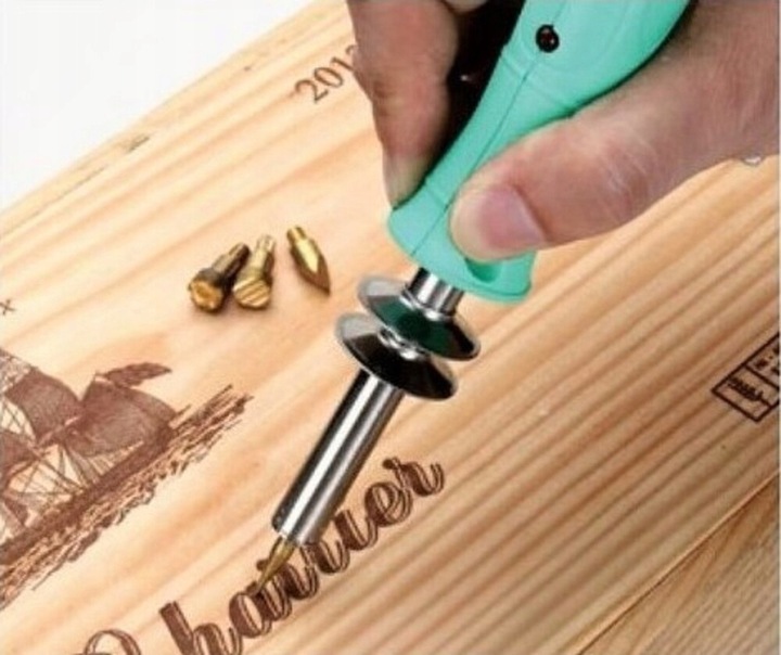 LUTOWNICA WYPALARKA PIROGRAF DO DREWNA + AKCESORIA