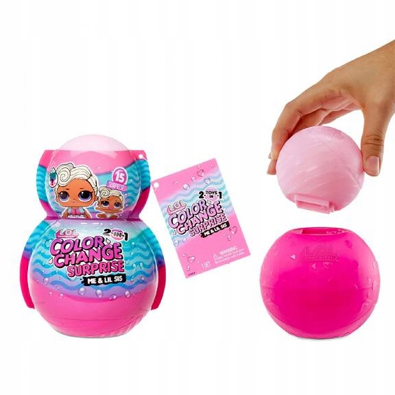 Lalka L.O.L. Surprise O.M.G. Color Change 2w1 + Lil Sis Color Change