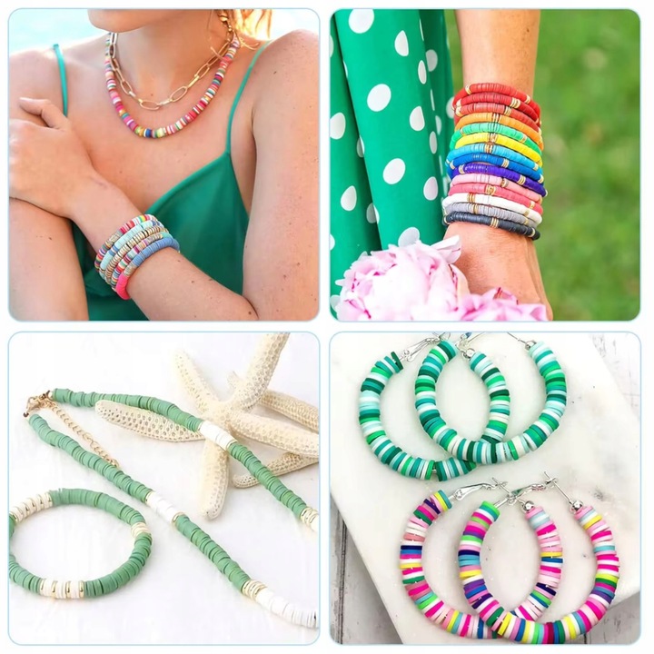 ZESTAW KORALIKÓW DO ROBIENIA BRANSOLETEK BIŻUTERII ZAWIESZKI SERDUSZKA