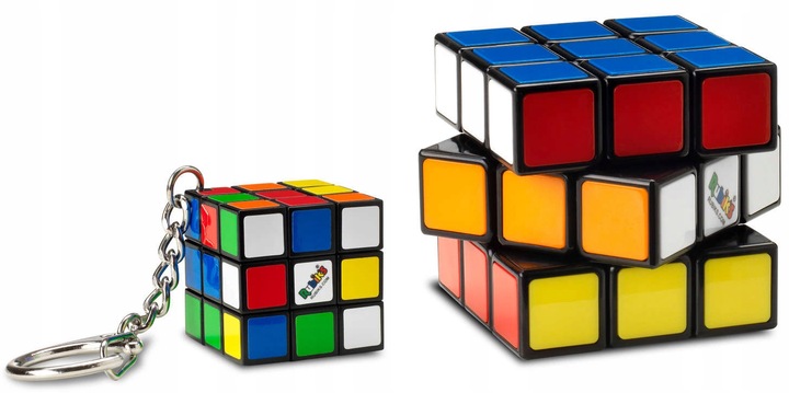 KOSTKA RUBIKA ORYGINALNA KLASYCZNA + BRELOK 3X3