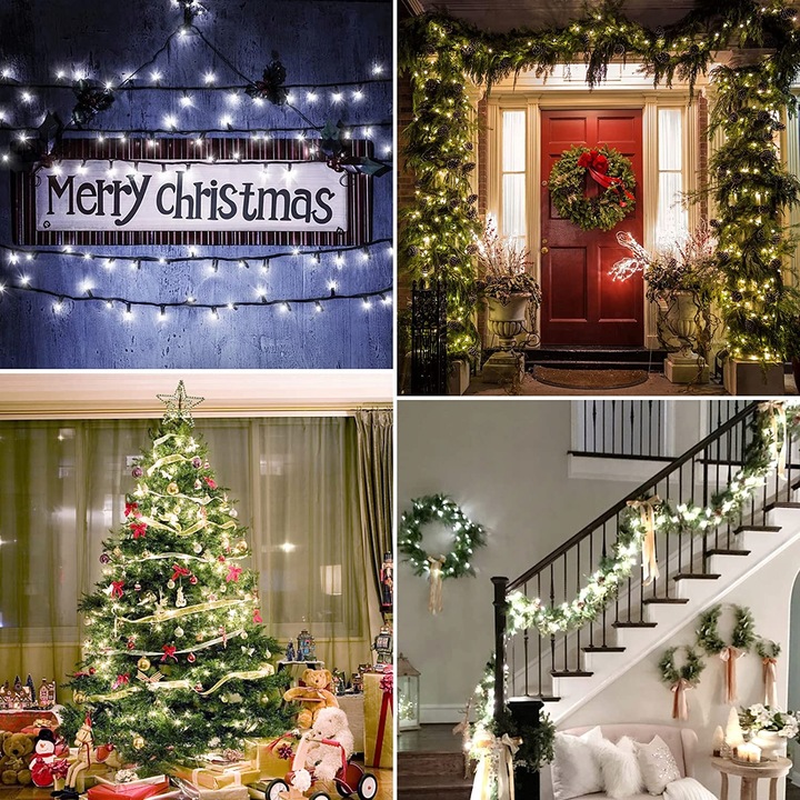 LAMPKI CHOINKOWE 1000 LED ZEW/WEW BIAŁE ZIMNE