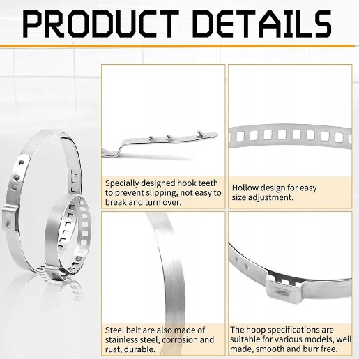 OPASKI ZACISKOWE UNIWERSALNE 25-43 MM 75-125 MM ZESTAW 10+10 OBEJMY