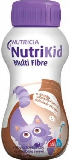 Nutrikid multi fibre czekoladowy ZESTAW 12x 200 ml