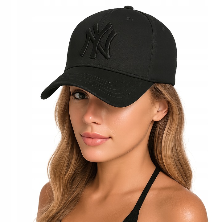 Czapka z daszkiem bejsbolówka męska damska czarna