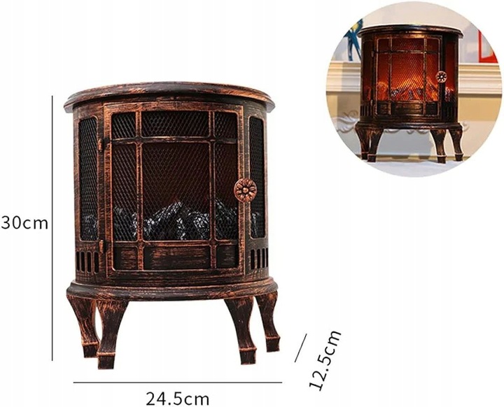 Kominek led baterie lub usb 6779