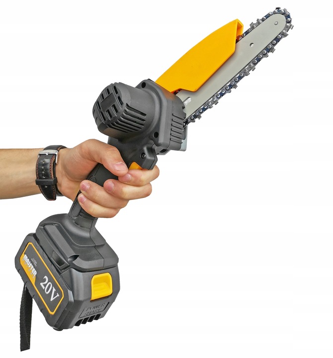 AKUMULATOROWA PILARKA PIŁA ŁAŃCUCHOWA 6 CALI 2x AKU 4 ŁAŃCUCHY 4 PROWADNICE