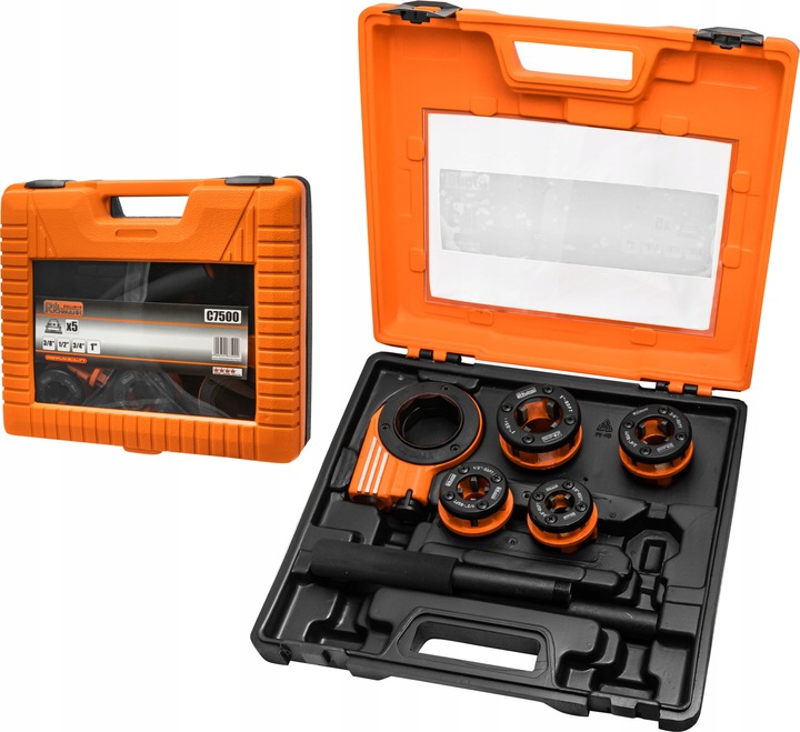 RICHMANN GWINTOWNICA RĘCZNA NARZYNKI DO RUR 4 GŁOWICE 5el 3/8" 3/4" 1/2" 1"