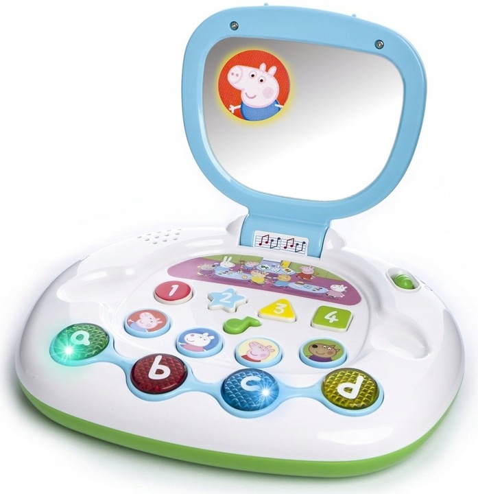 LAPTOP EDUKACYJNY DLA DZIECI po polsku INTERAKTYWNY KOMPUTER ŚWINKA PEPPA