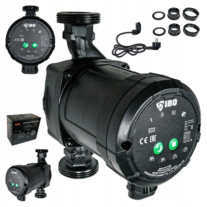 POMPA OBIEGOWA ELEKTRONICZNA DO PIECA KOTŁA C.O. ŚRUBUNKI BETA 2 25-40/180