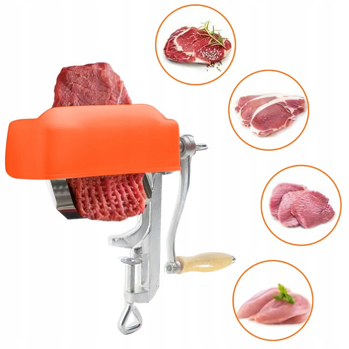 KOTLECIARKA RĘCZNA ŻELIWNA MASZYNKA DO ROZBIJANIA MIĘSA KOTLETÓW STEKÓW
