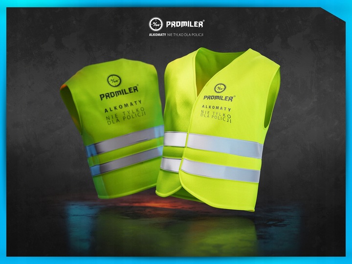 Alkomat PROMILER iSober 30 Kalibracja w dniu wysyłki + KAMIZELKA