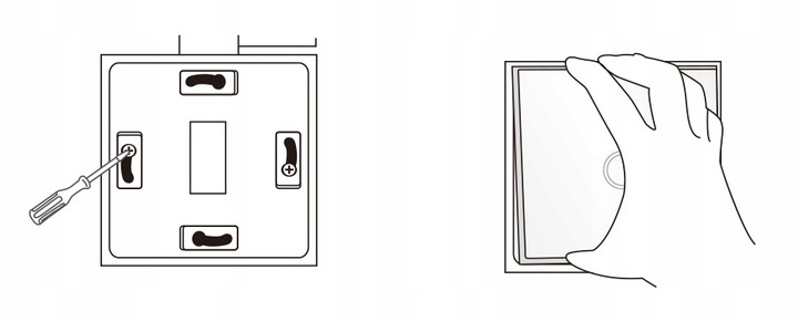 WŁĄCZNIK WYŁĄCZNIK ŚWIATŁA SZKLANY WIFI CZARNY POJEDYNCZY 1G TUYA SMART ⌀60