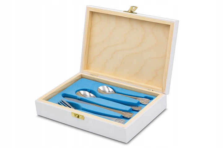 Sztućce dla Dzieci z GRAWEREM GRATIS Prezent na Chrzest Roczek