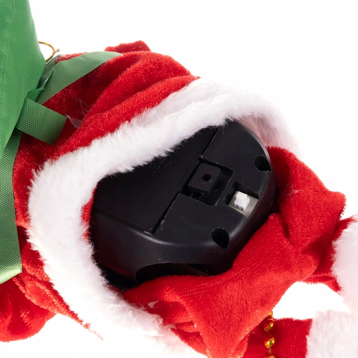 MIKOŁAJ PNĄCY SIĘ NA LINIE 100cm WSPINAJĄCY SIĘ MIKOŁAJ MELODIE ŚWIATEŁKA