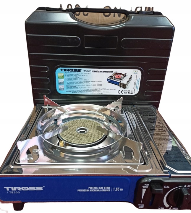 Kuchenka turystyczna gazowa Tiross TS-266 + 4 gazy