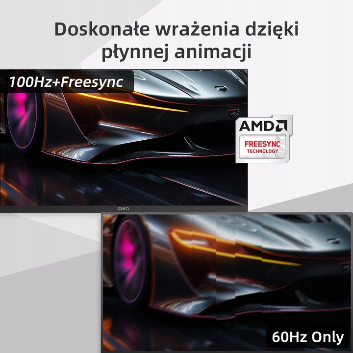 Monitor Bezramkowy 22" CHiQ 22F650,100 Hz + FreeSync, FHD PC