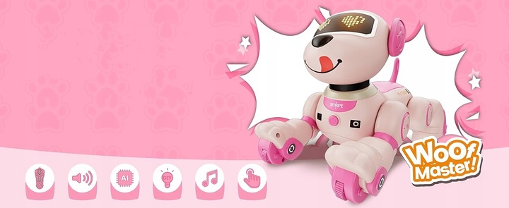 ROBOT INTERAKTYWNY PIES PIESEK ZDALNIE STEROWANY PROGRAMOWANY 20+ FUNKCJE