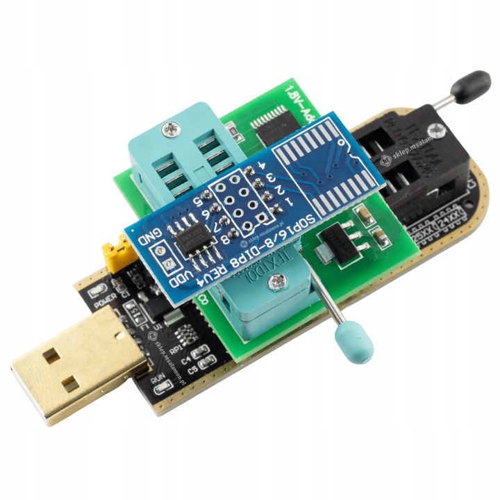 Mega zestaw programator EEPROM i Flash na CH341A pamięci serii 24 25 93 95