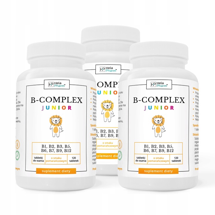 Witamina B Complex dla dzieci do ssania 3x120