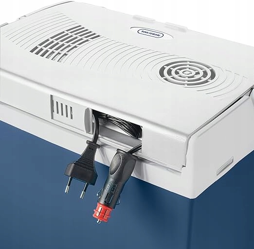 LODÓWKA ELEKTRYCZNA MOBICOOL MS30 29L 12/230V NIEBIESKA Z PASAMI