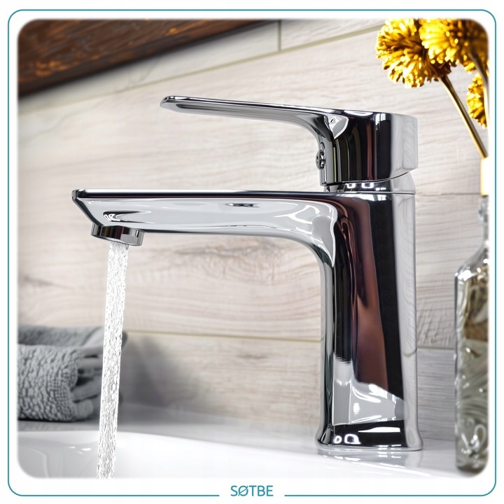 Kran do umywalki stojący bateria do łazienki umywalkowa oszczędna SOTBE