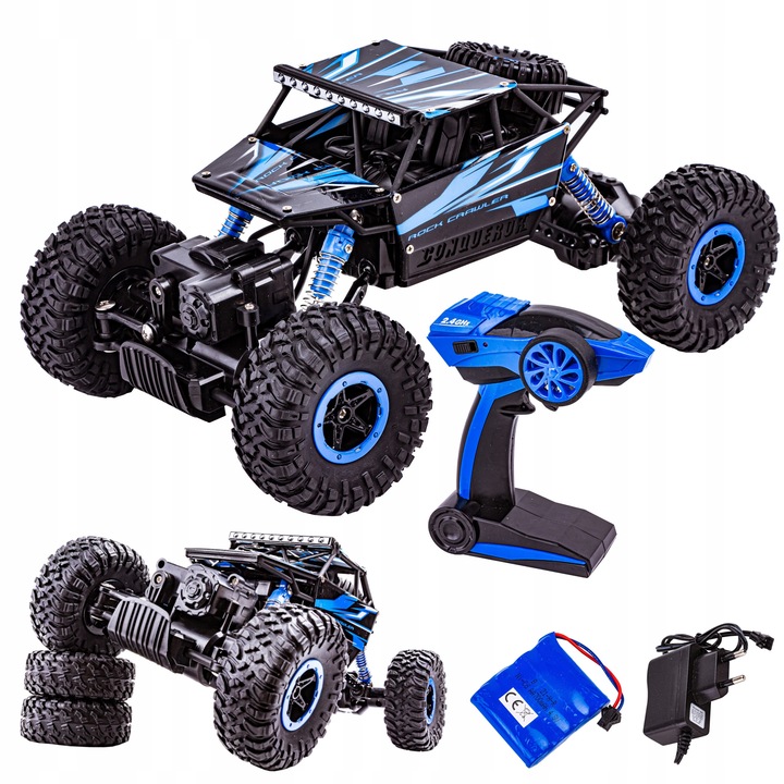 Samochód Rock Crawler BAGGY Auto na PILOT ZDALNIE STEROWANE 1:18 4WD 2.4GHz