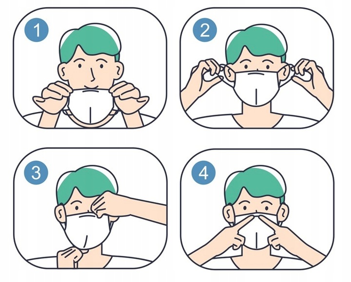 100x MASKA FFP2 OCHRONNA