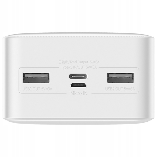 POTĘŻNY POWER BANK BASEUS 30000mah POWERBANK 15W PD 3x USB USB-C TYP-C 3A