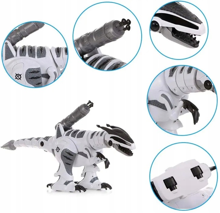 OGROMNY DINOZAUR STEROWANY T-REX ROBOT INTERAKTYWNY STRZELA TAŃCZY