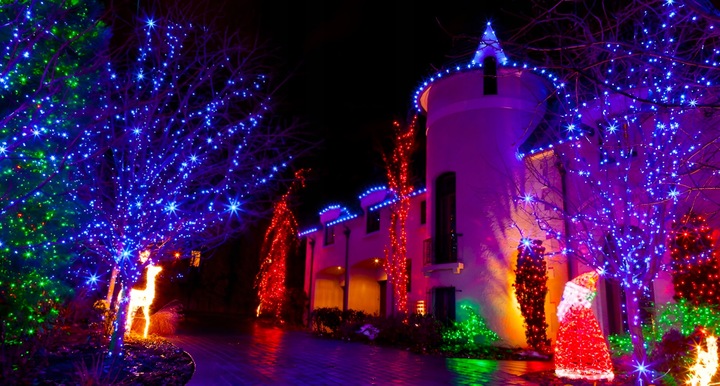 Lampki Choinkowe 300 LED Oświetlenie Świąteczne ZEW / WEW