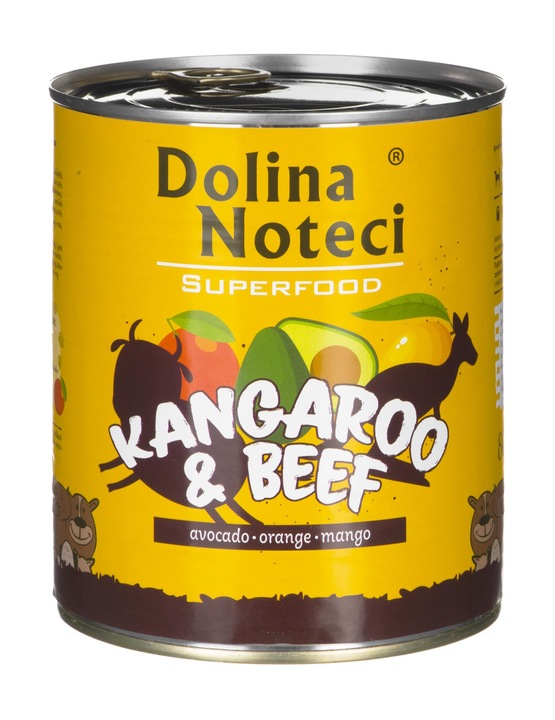 Karma dla psa DOLINA NOTECI Kangur wołowina12x800g