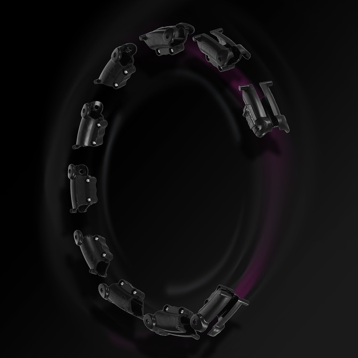 HULA HOP PLUS SIZE BLACK Z WYPUSTKAMI I OBCIĄŻNIKIEM HMS HHW11 DUŻE KOŁO