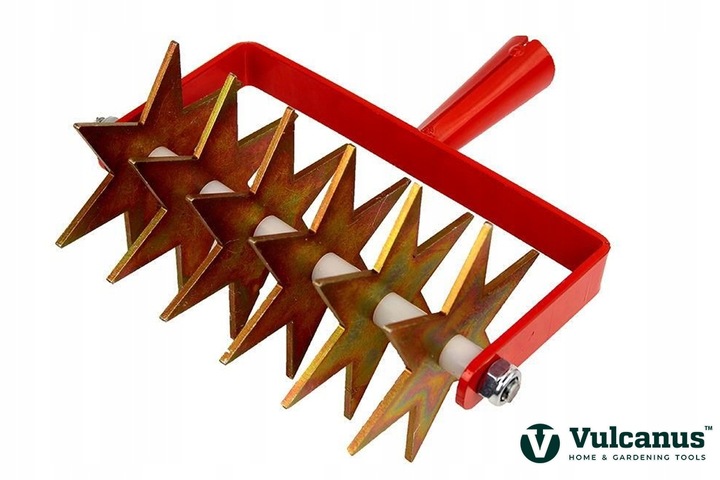 Kultywator Ręczny Do Gleby Ziemi Ogrodu Spulchniacz Ogrodowy 6-GWIAZDKOWY