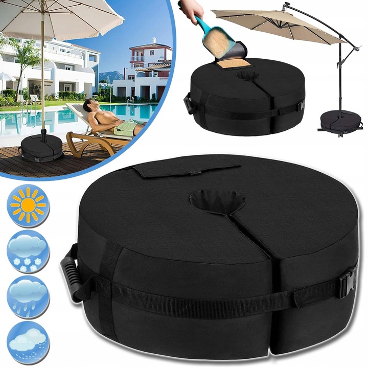 TORBA GRAWITACYJNA DO NAMIOTÓW NA ZEWNĄTRZ KEMPING, PODSTAWA POD PARASOL