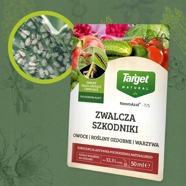 NeemAzal zwalcza ziemiórki stonkę mszyce owady ssące gryzące minujące 50ml