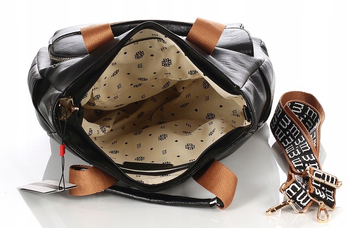 Monnari Premium Collection – pojemna torebka damska, rączki + pasek,