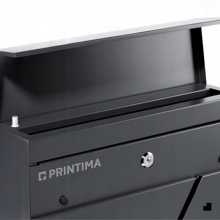 DUŻA SKRZYNKA NA LISTY Z ADRESEM NUMEREM DOMU |4 CZCIONKI| ANTRACYT RAL7016