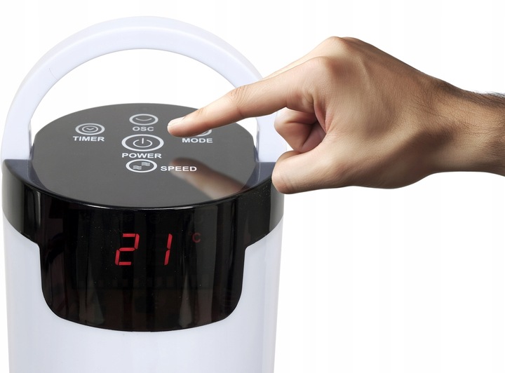 WENTYLATOR KOLUMNOWY LUND 95,5CM 50W WIATRAK PODŁOGOWY STOJĄCY LED +PILOT