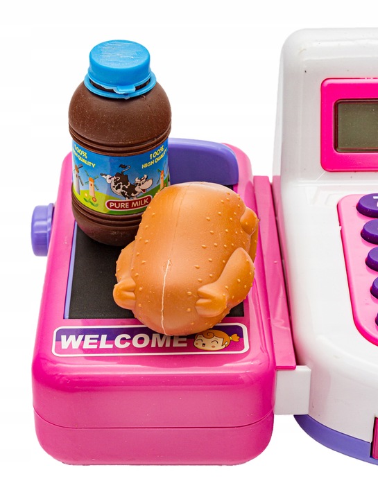 Edukacyjna Kasa Fiskalna Sklepowa Dla Dzieci Wózek Kalkulator Akcesoria