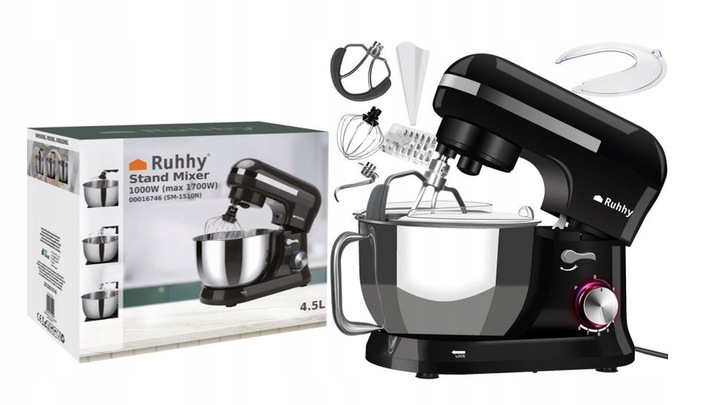 Robot kuchenny PLANETARNY 1700W domowy z 8 biegów prędkości + system PULSE